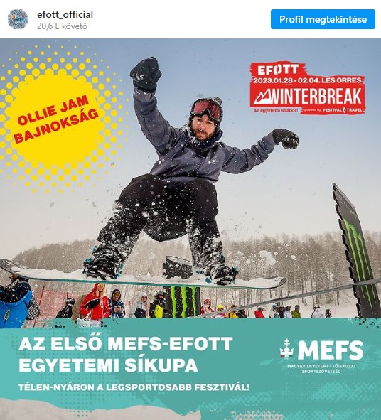 EGYETEMI SÍKUPA @WINTERBREAK