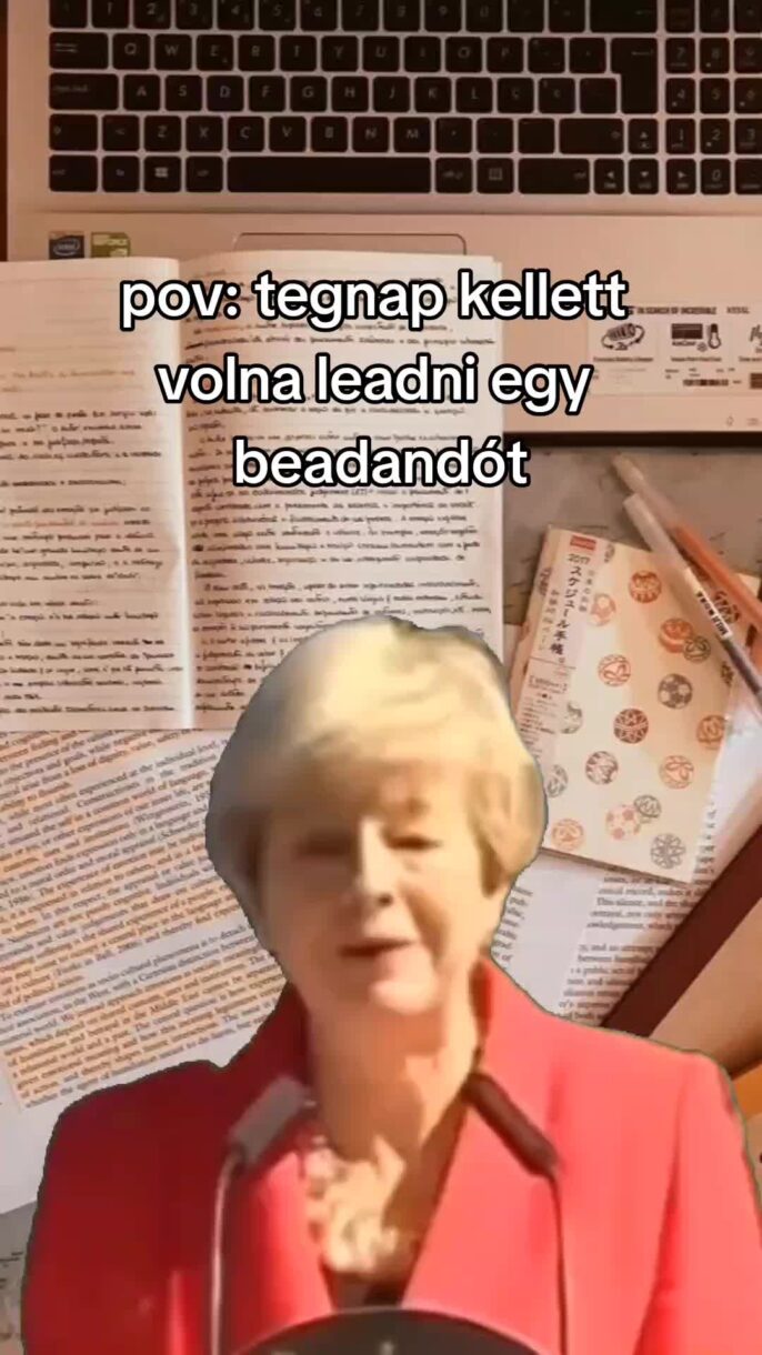 AMIKOR TEGNAP VOLT A BEADANDÓ HATÁRIDEJE