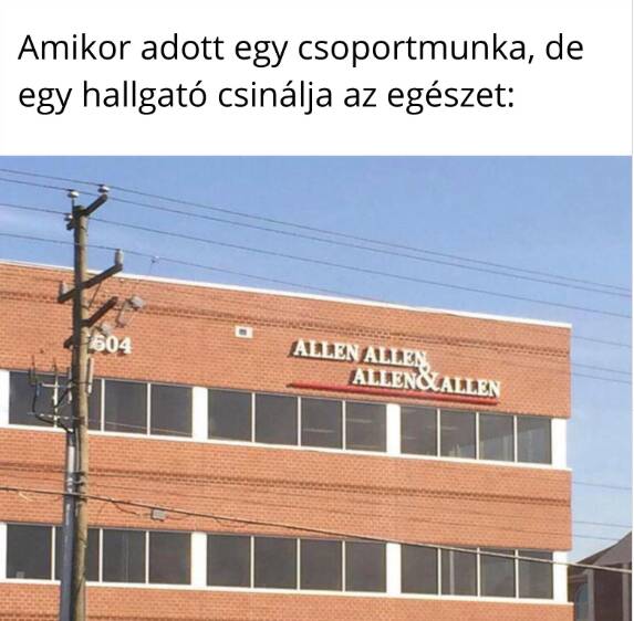 EGYFŐS “CSAPAT”