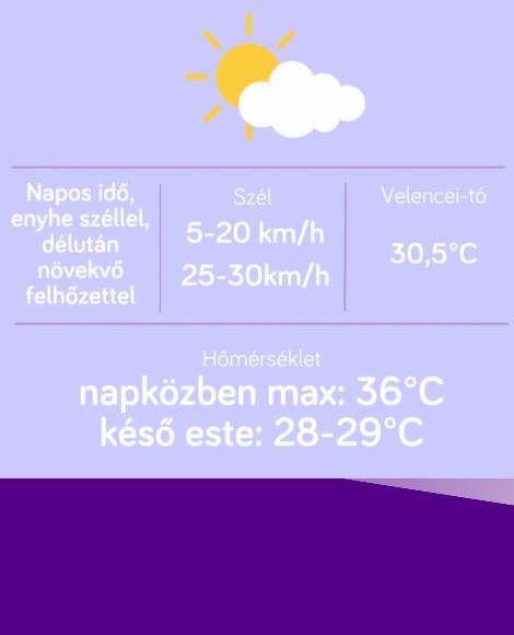 EFOTT IDŐJÁRÁS ELŐREJELZÉS – CSÜTÖRTÖK