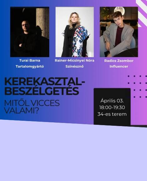 Mitől vicces valami? – kerekasztal beszélgetés az ELTE-n